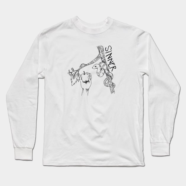 Sinner Long Sleeve T-Shirt by Annabalynne